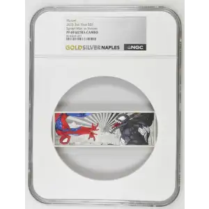 2025 3oz Niue Spider-Man vs Venom S$5 PF 69 ULTRA CAMEO