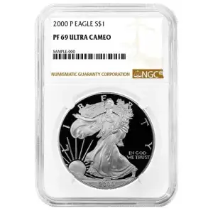2000 P Eagle S$1 PF69UC White NGC