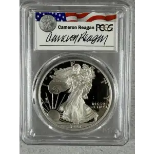 1996-P $1 Silver Eagle Cameron Reagan, DCAM