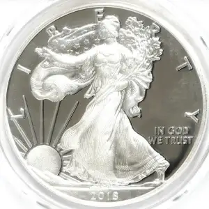 2018-W $1 Silver Eagle First Strike, DCAM