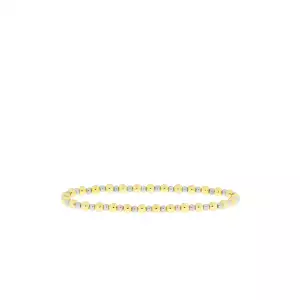 gold/silver 3mm/4mm brass ball bracelet - Marlyn Schiff 