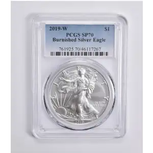 2019-W $1 Burnished Silver Eagle First Strike
