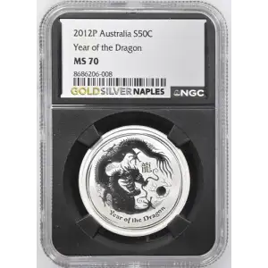 2012p Australia S50C - Year of the Dragon- MS 70