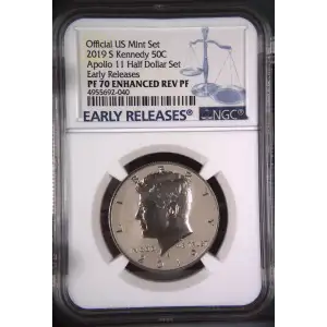 2019 S Apollo 11 Half Dollar Set Early Releases Official US Mint Set (2)
