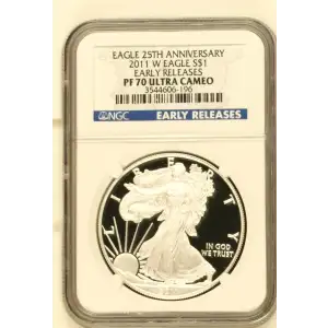 2011 W EARLY RELEASES EAGLE 25TH ANNIVERSARY ULTRA CAMEO (2)