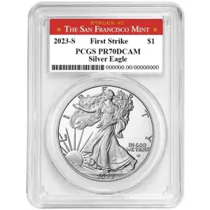 2023-S $1 Silver Eagle First Strike, DCAM