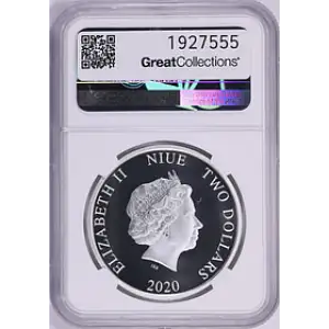 2020 - Niue - NGC - PF70UC - $2 Steamboat Willie