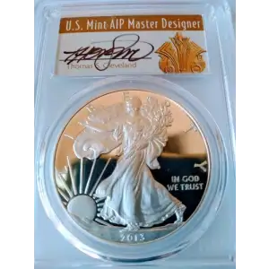 2014-W $1 Silver Eagle Thomas Cleveland Art Deco, DCAM