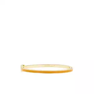 Gold/Sundial-Thin metal bangle w/enamel - Marlyn Schiff 