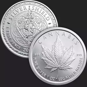 1 oz Silver GSM Silver Shield Cannabis (3)