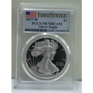 2017-W $1 Silver Eagle First Strike, DCAM