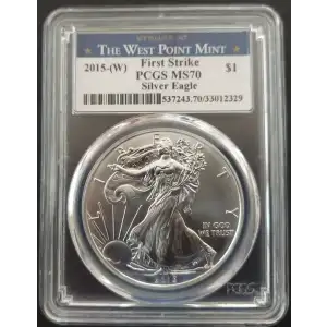 2015-(W) $1 Silver Eagle Struck at West Point