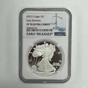 2023 S $1 Silver Eagle PF70UC First Releases NGC (2)