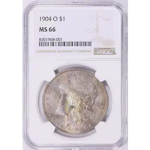 1904 - O - NGC - MS66 - $1 Morgan toned