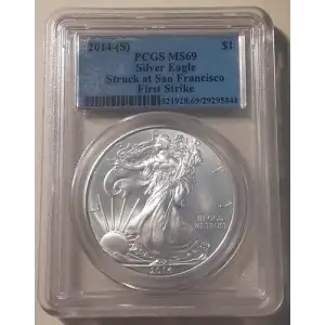 2014-(S) $1 Silver Eagle Struck at San Francisco