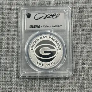 (2025) 1oz Rnd NFL-Green Bay Packers Base .999 Ag Ultra Leroy Butler Leroy Butler