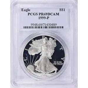 1999 P SILVER EAGLE PR69DCAM 
[B-9]