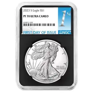 2023 S EAGLE DOLLAR PF70 UC FIRST DAY OF ISSUE NGC