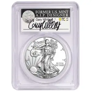 2013 $1 Silver Eagle Gary Whitley Signature