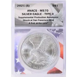 2021 (S)- ANACS-MS70 Silver Eagle - Type 2