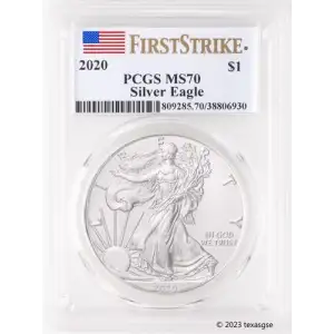 2020 $1 Silver Eagle First Strike