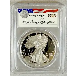 1997-P $1 Silver Eagle Ashley Reagan, DCAM
