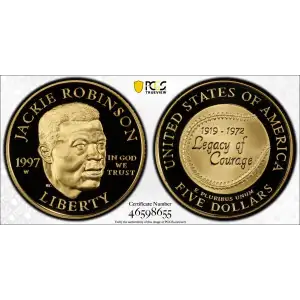 1997-W $5 Jackie Robinson, DCAM (2)