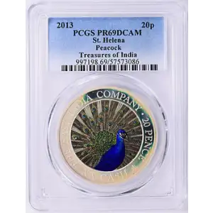 2013 20p Peacock Treasures of India, DCAM