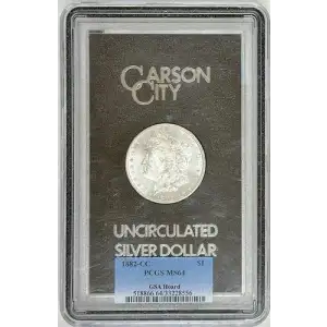 1882-CC GSA Morgan Dollar graded MS64 $1