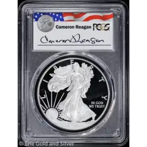 2014-W $1 Silver Eagle Cameron Reagan, DCAM
