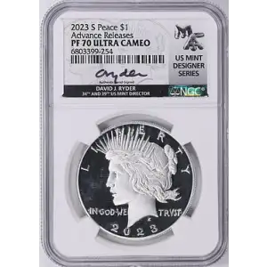 2023 S Peace $1 PF70UC NGC