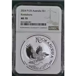 2024 P125 Australia S$1 KOOKABURRA Grade MS 70