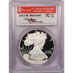 2012-S $1 Silver Eagle 75th Anniversary SF Mint Set First Strike-Mercanti, DCAM