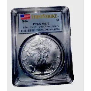 2016 $1 Silver Eagle Silver Eagle - 30th Anniversary First Strike First Strike