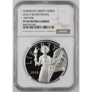 2016 S .999 FINE AMERICAN LIBERTY SERIES ULTRA CAMEO (2)
