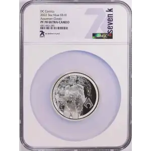 2022 - Niue - NGC - PF70UC - $10 DC Aquaman 3oz S