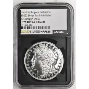 (2022) AR High Rel The Morgan Dollar American Legacy Coll. 1oz  PF 70 ULTRA CAMEO