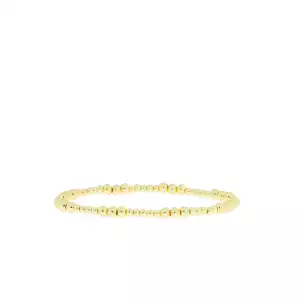 gold patterned ball bracelet (3mm x 4mm) - Marlyn Schiff 