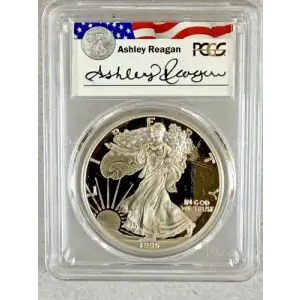 1995-P $1 Silver Eagle Ashley Reagan, DCAM
