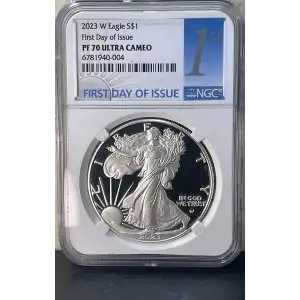 2023 W EAGLE PF70 FIRST DAY OF ISSUE NGC