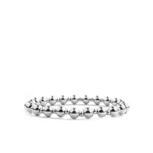 silver multi size brass ball bracelet - Marlyn Schiff 