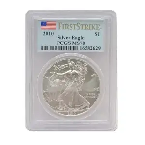 2010 $1 Silver Eagle First Strike
