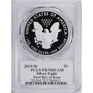 2019 W SILVER EAGLE PR70DCAM PCGS [B-9]