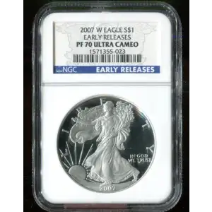 2007 W Eagle S$1 PF70UC Early Releases