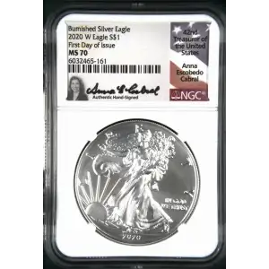 2020 W Burnished Silver Eagle First Day of Issue (2)
