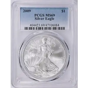 2009 - P - PCGS - MS69 - $1 Silver Eagle