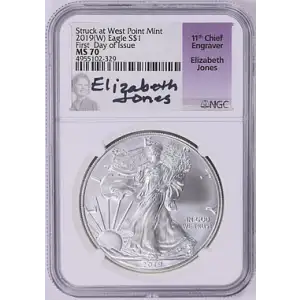2019 - (W) - NGC - MS70 - $1 SILVER EAGLE [B-8]