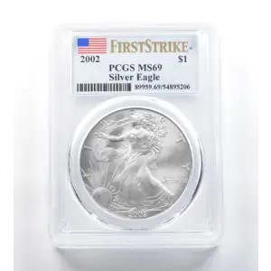 2002 $1 Silver Eagle First Strike