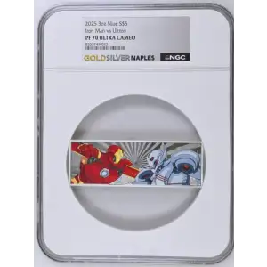 2025 3oz Niue Captain America vs Thanos S$5 PF 70 ULTRA CAMEO [DUPLICATE for #562448]
