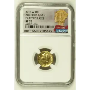 2016 24K GOLD 1/10oz EARLY RELEASES (2)